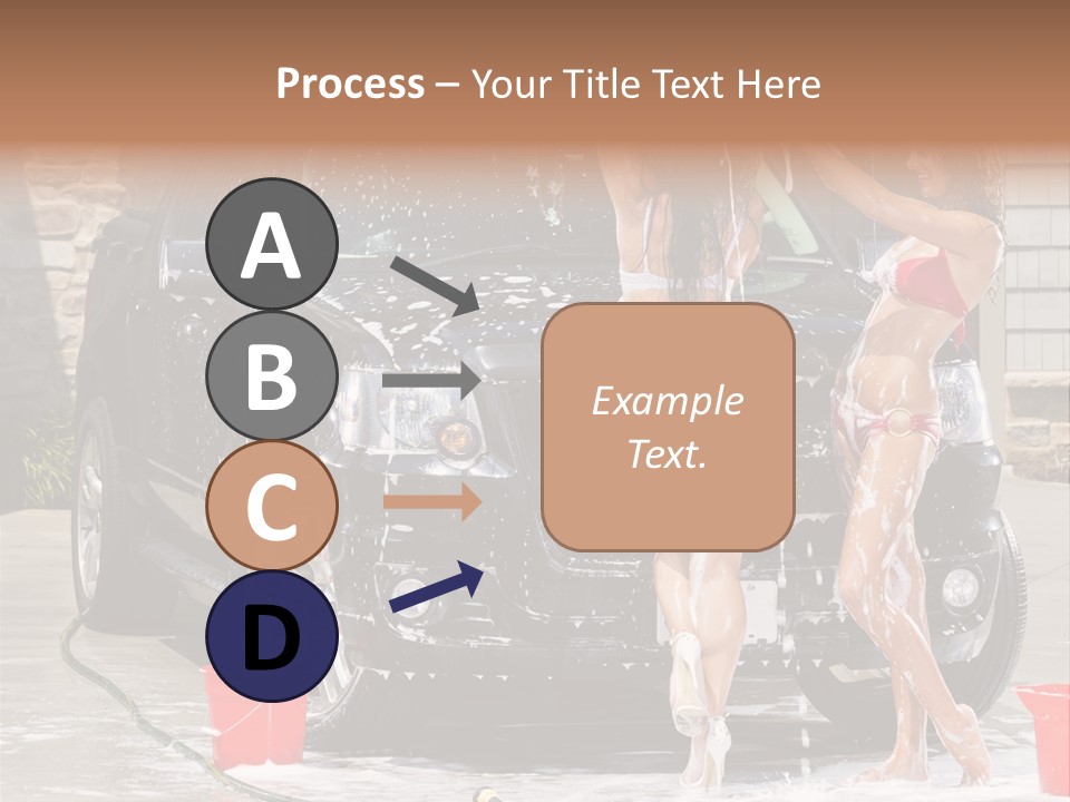 Wash Swimsuit Female PowerPoint Template