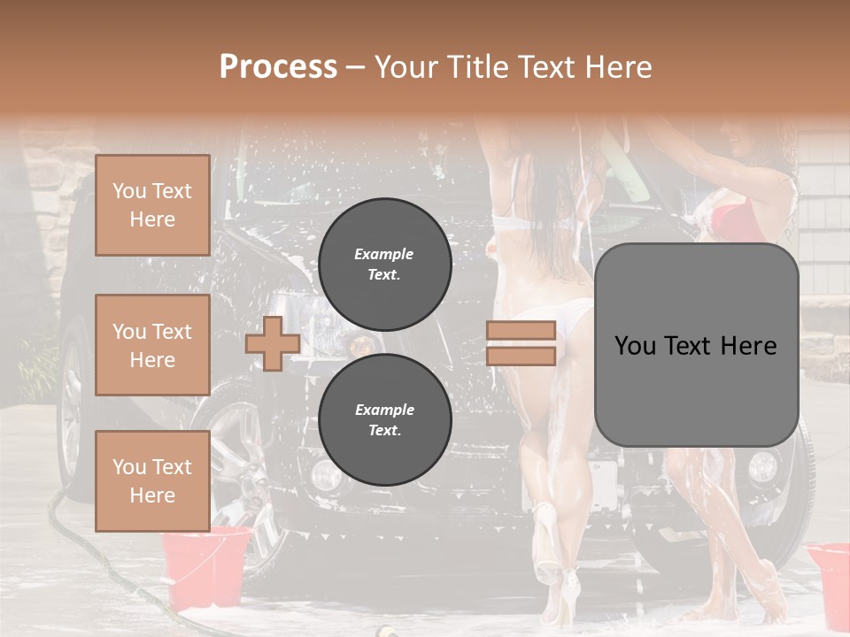 Wash Swimsuit Female PowerPoint Template