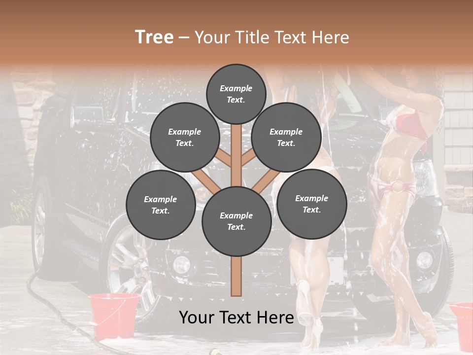 Wash Swimsuit Female PowerPoint Template