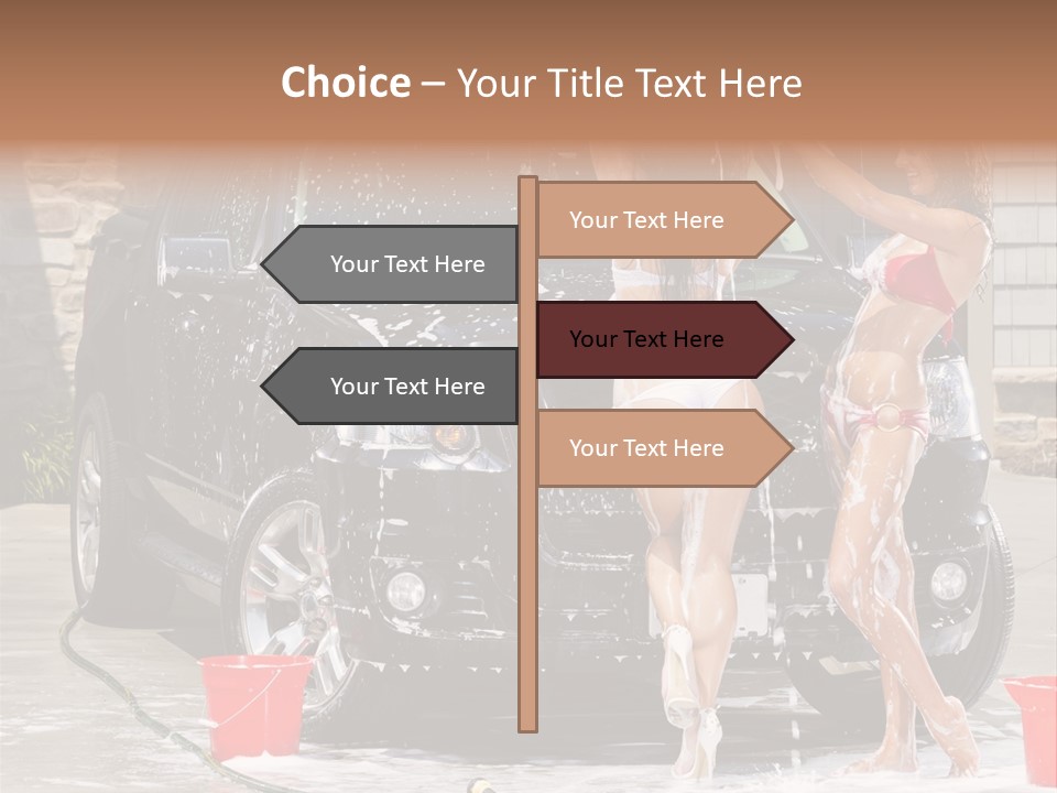 Wash Swimsuit Female PowerPoint Template