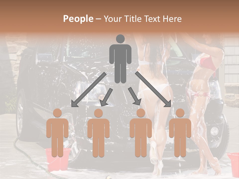 Wash Swimsuit Female PowerPoint Template