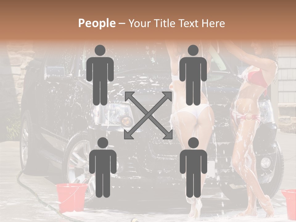 Wash Swimsuit Female PowerPoint Template