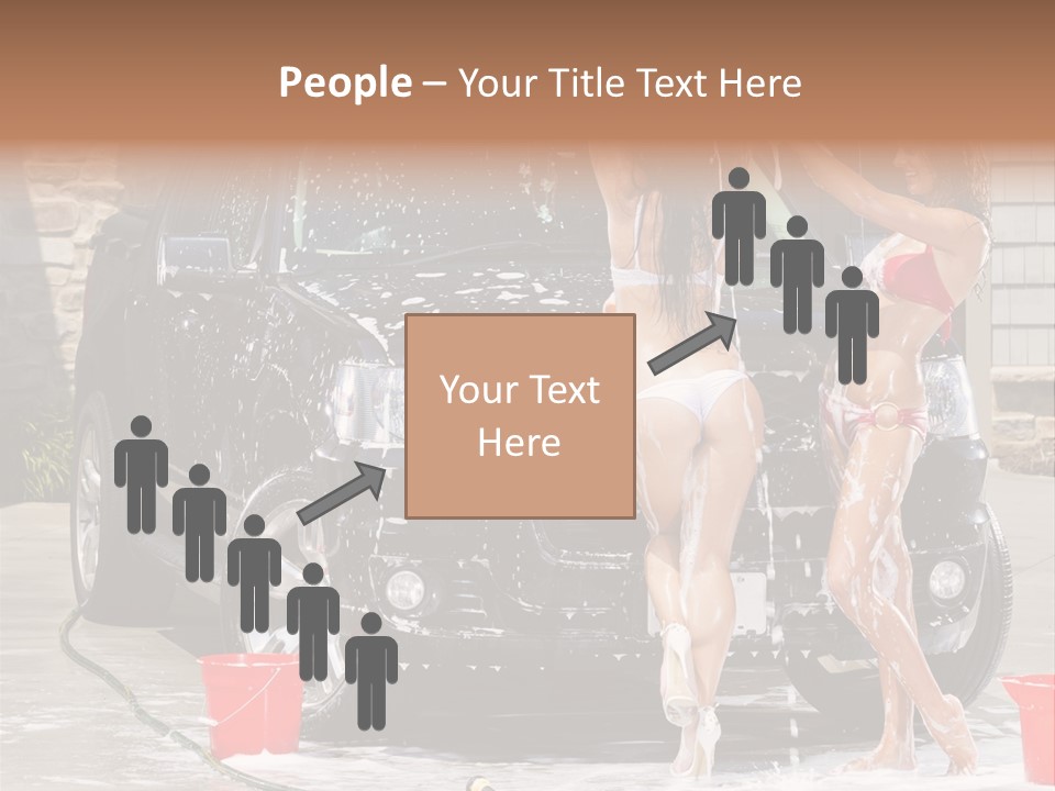 Wash Swimsuit Female PowerPoint Template