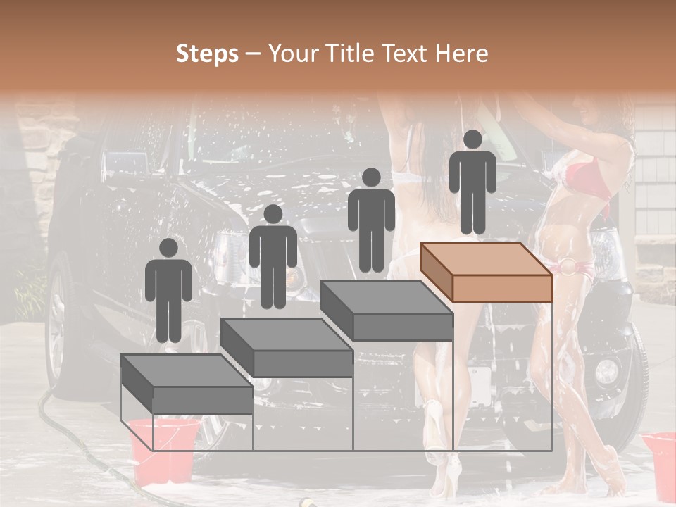 Wash Swimsuit Female PowerPoint Template