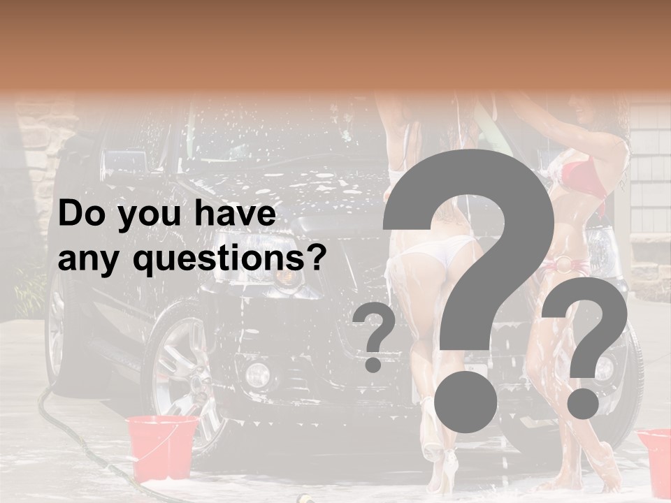 Wash Swimsuit Female PowerPoint Template