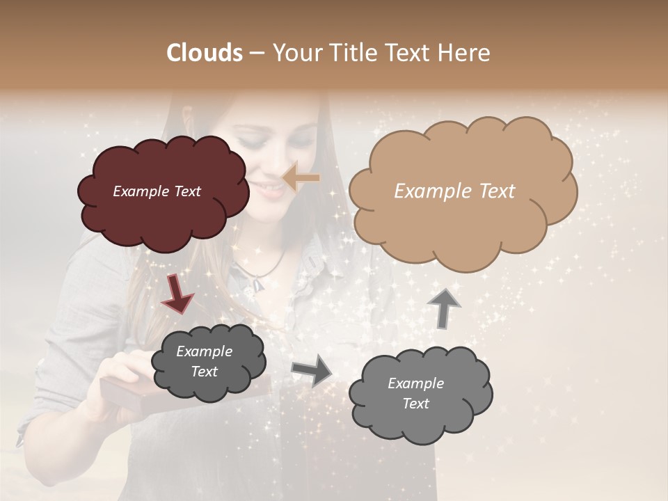 Cloud Box Twilight PowerPoint Template