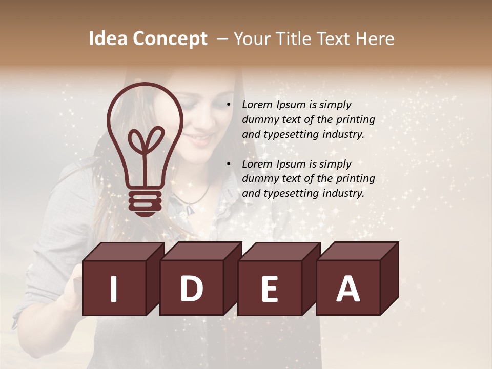 Cloud Box Twilight PowerPoint Template