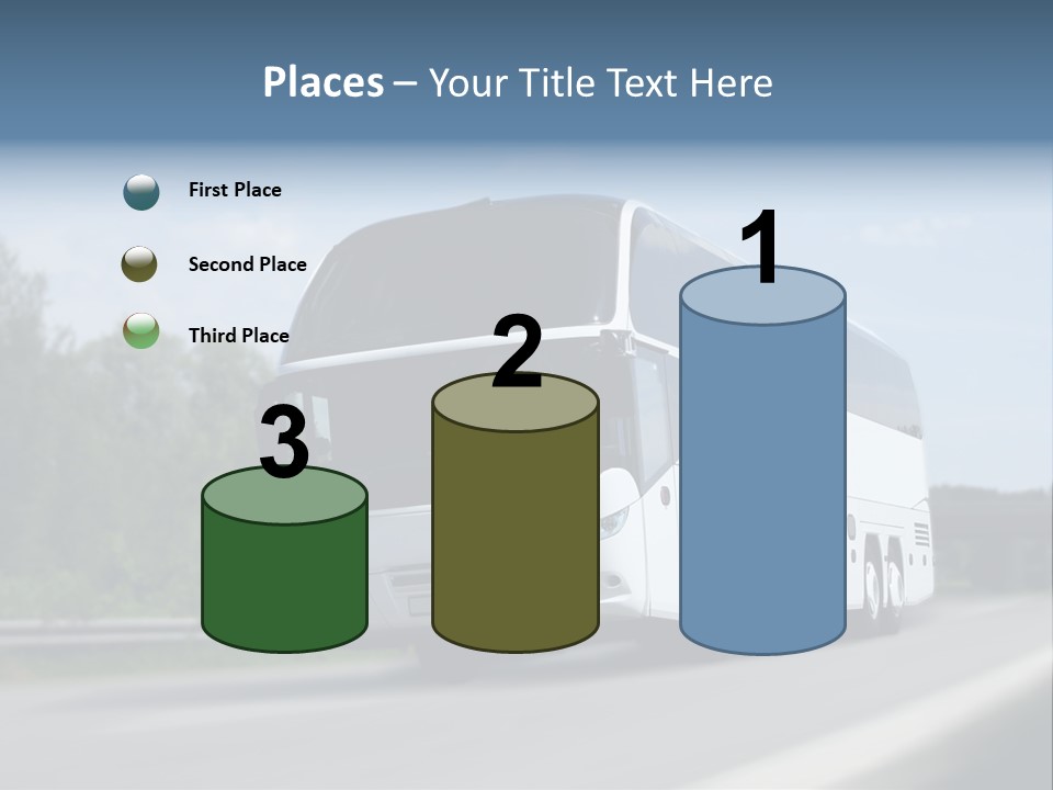 White Blue Green PowerPoint Template