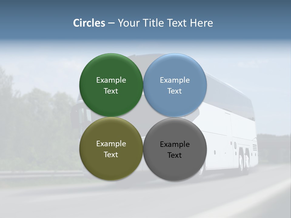 White Blue Green PowerPoint Template