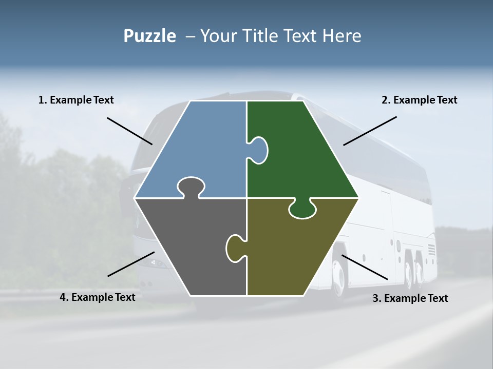 White Blue Green PowerPoint Template