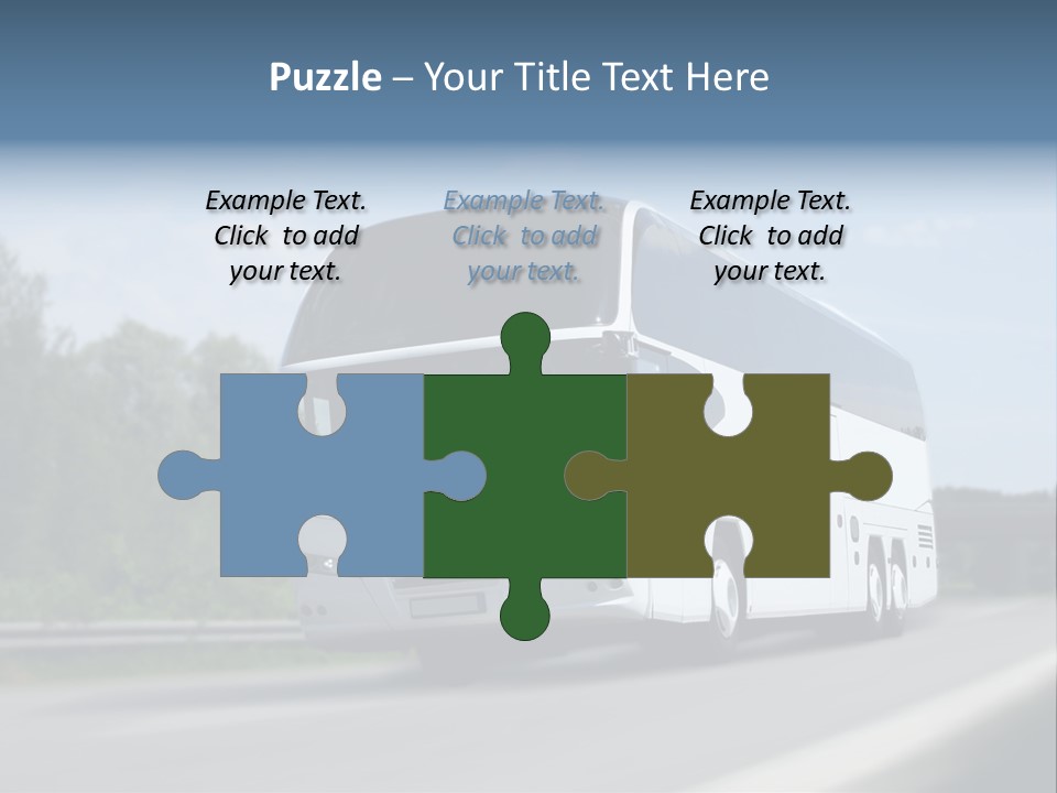 White Blue Green PowerPoint Template