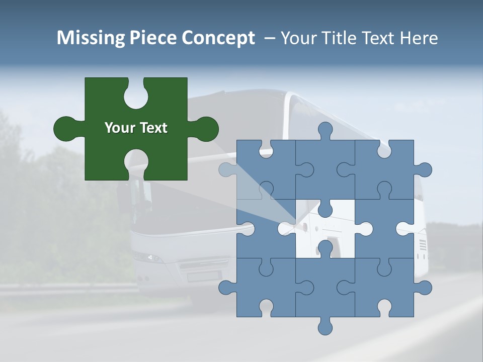 White Blue Green PowerPoint Template