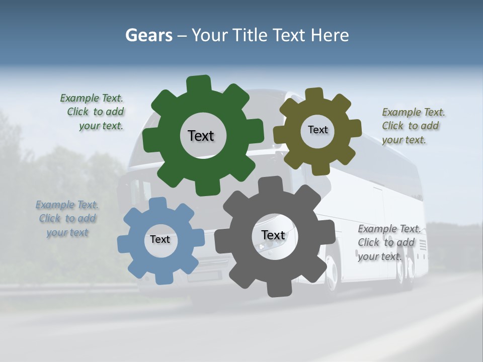 White Blue Green PowerPoint Template