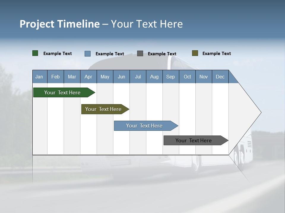 White Blue Green PowerPoint Template