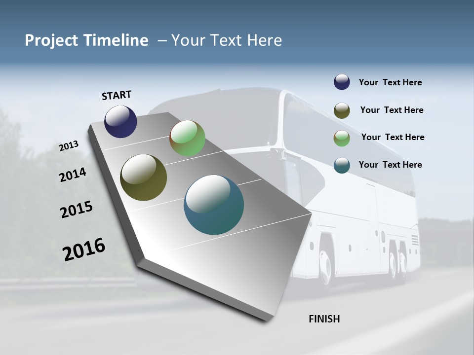 White Blue Green PowerPoint Template