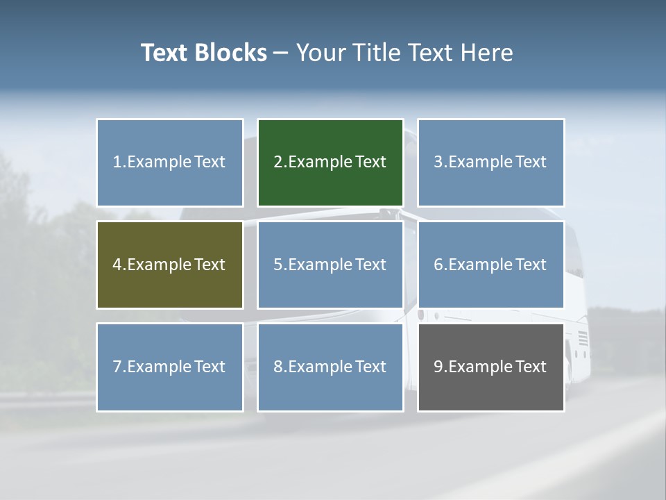 White Blue Green PowerPoint Template