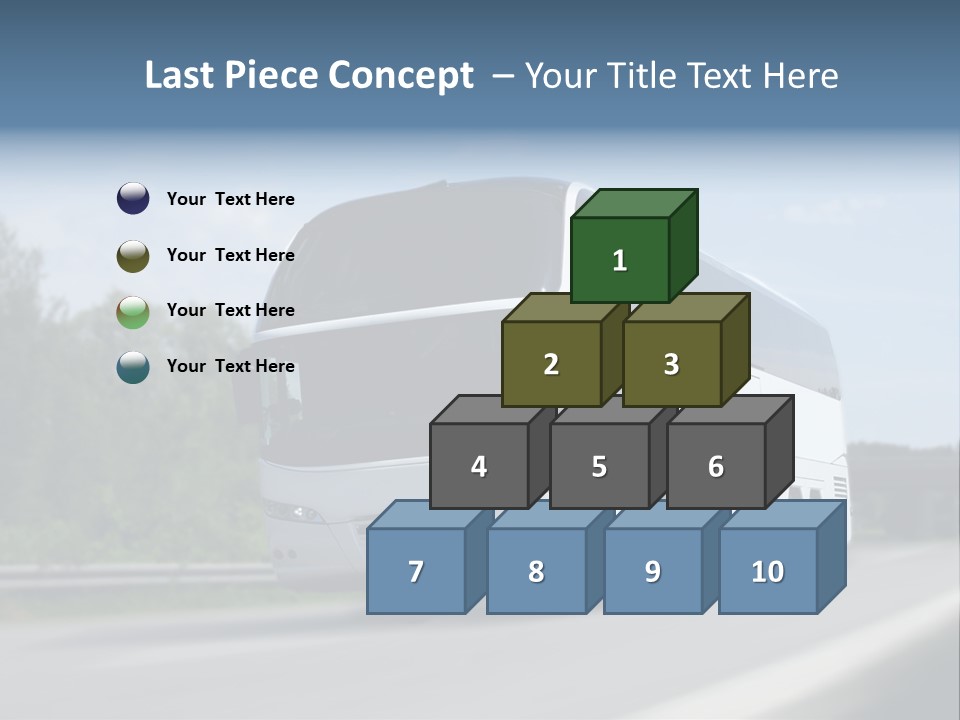 White Blue Green PowerPoint Template