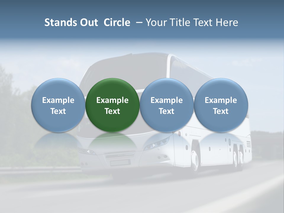 White Blue Green PowerPoint Template