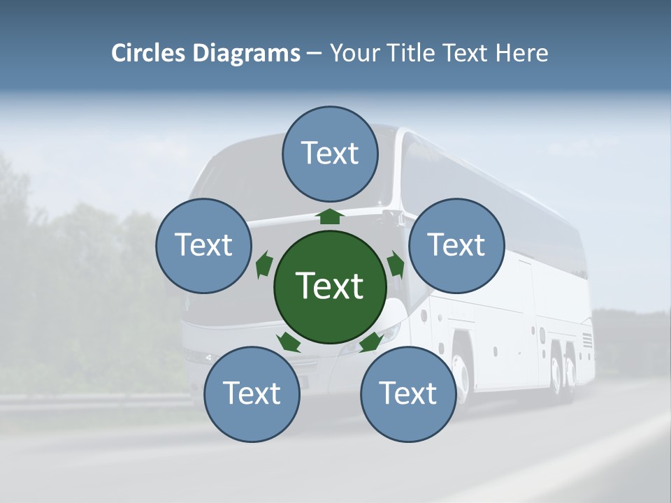 White Blue Green PowerPoint Template