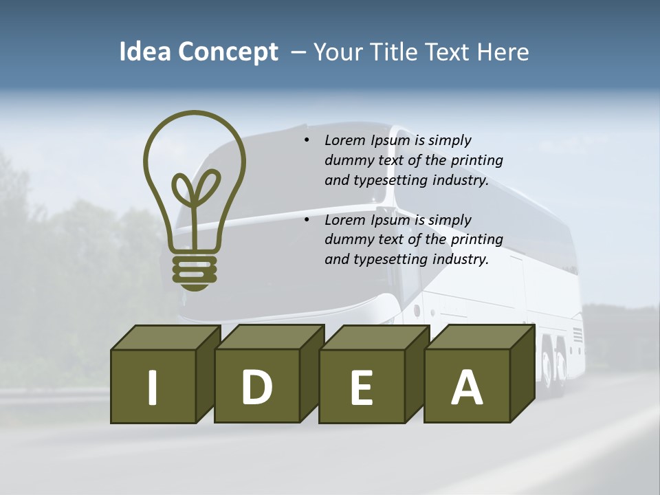 White Blue Green PowerPoint Template