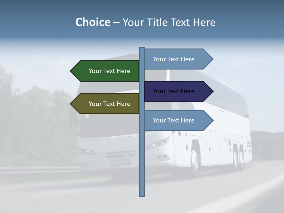 White Blue Green PowerPoint Template