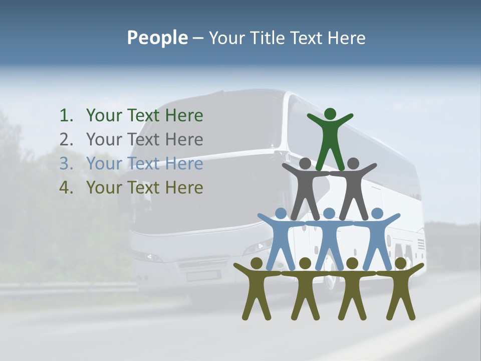 White Blue Green PowerPoint Template