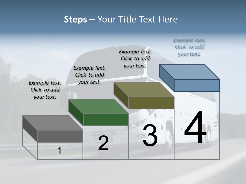 White Blue Green PowerPoint Template