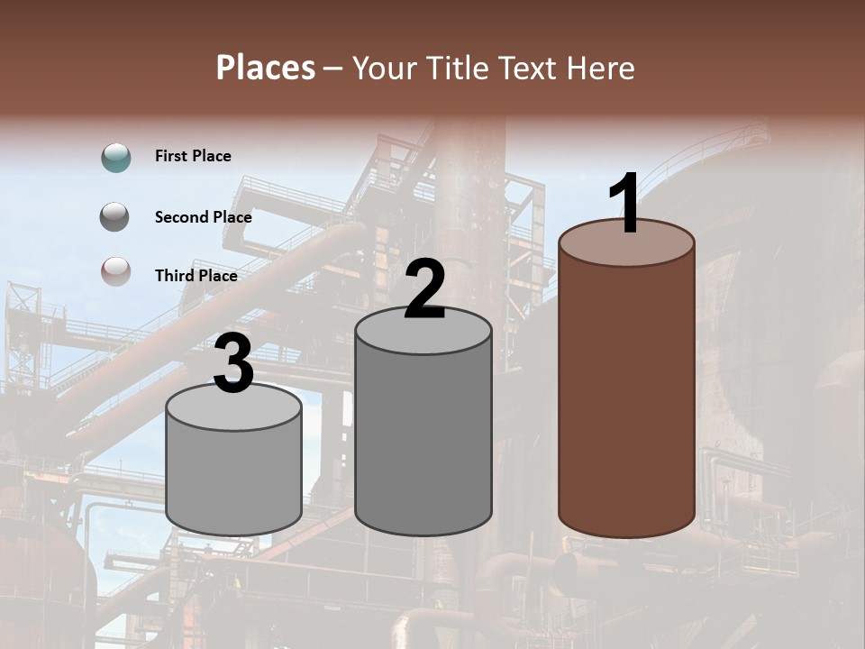 Iron Horizon Blast Furnace PowerPoint Template