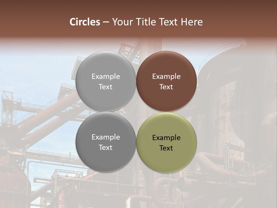 Iron Horizon Blast Furnace PowerPoint Template