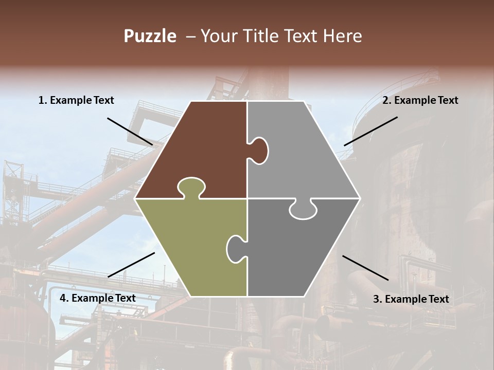 Iron Horizon Blast Furnace PowerPoint Template