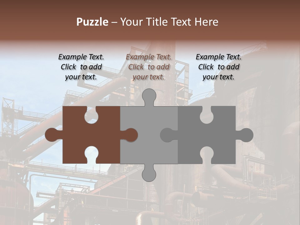 Iron Horizon Blast Furnace PowerPoint Template