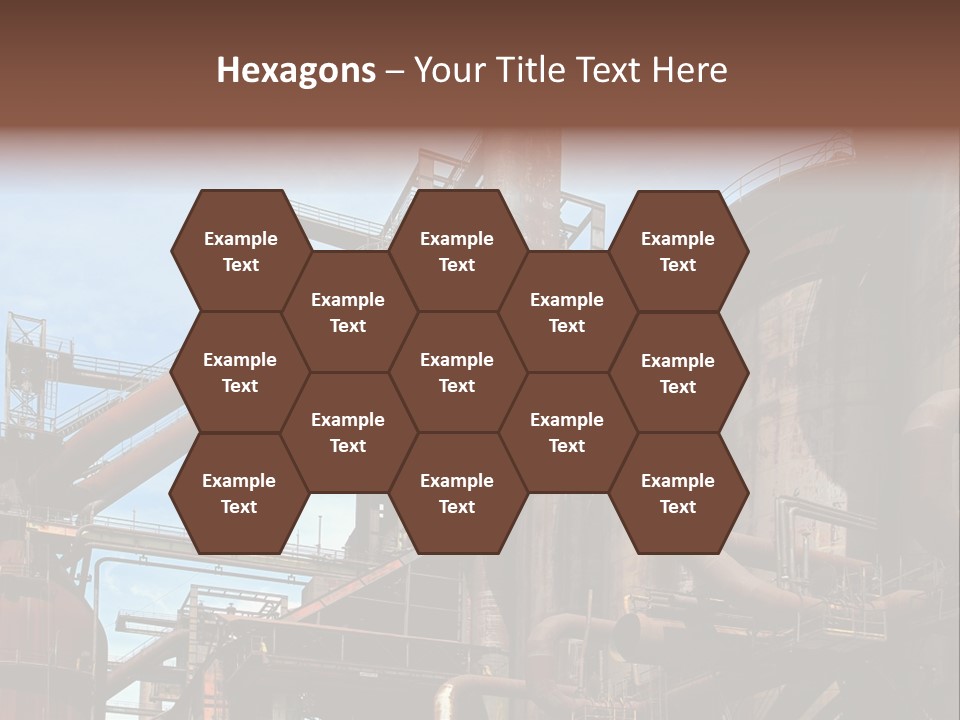 Iron Horizon Blast Furnace PowerPoint Template