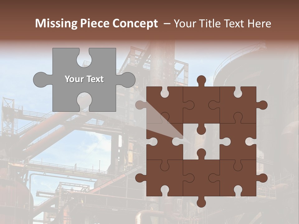 Iron Horizon Blast Furnace PowerPoint Template