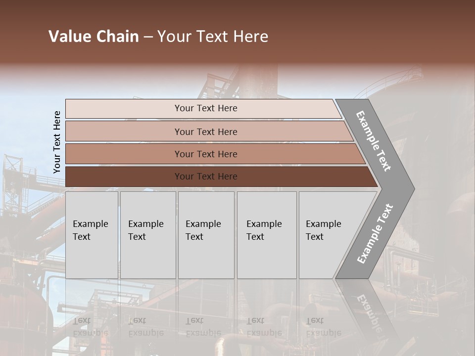 Iron Horizon Blast Furnace PowerPoint Template