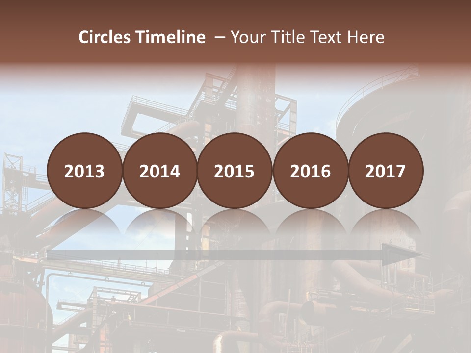 Iron Horizon Blast Furnace PowerPoint Template