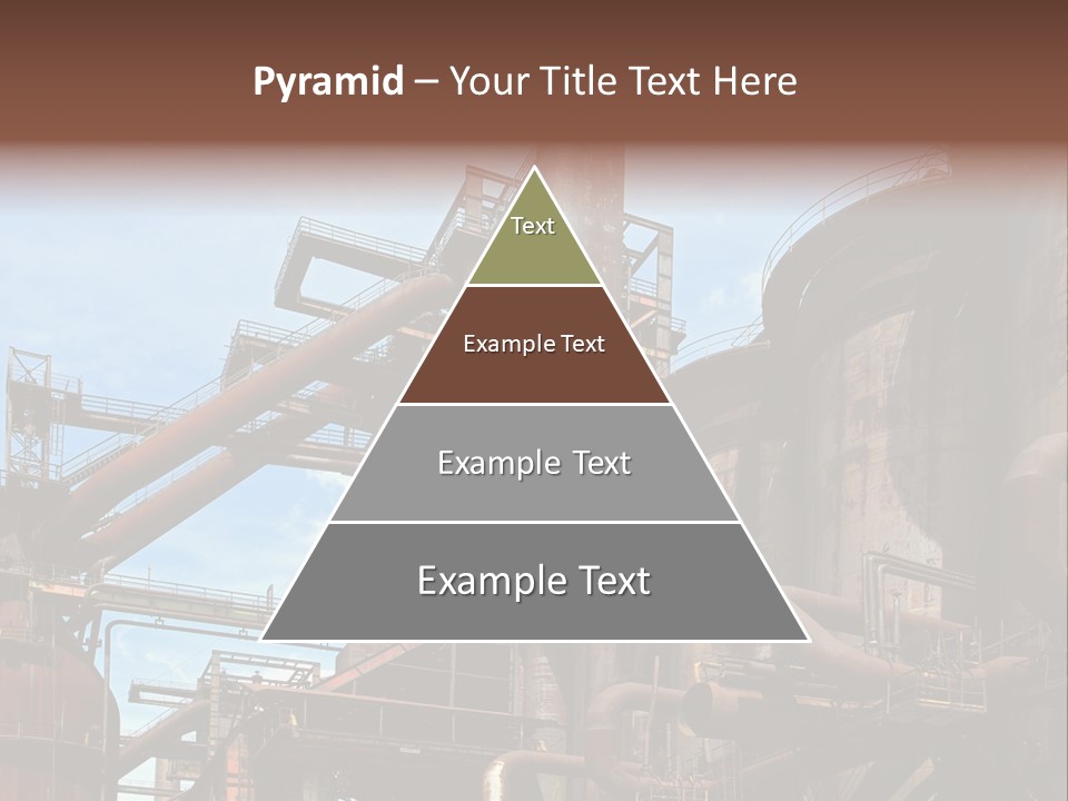 Iron Horizon Blast Furnace PowerPoint Template