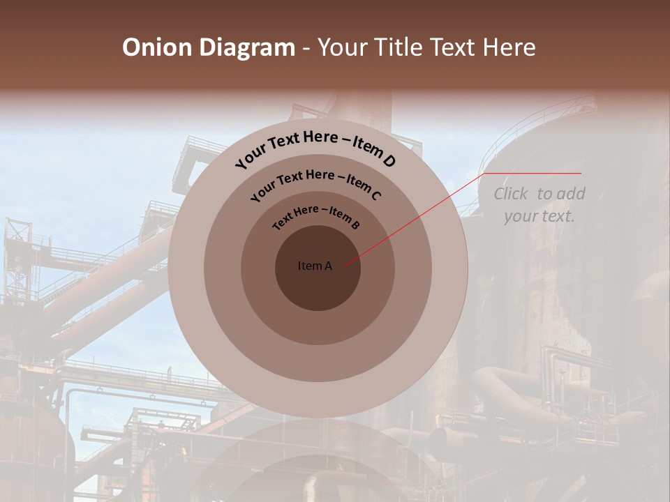 Iron Horizon Blast Furnace PowerPoint Template