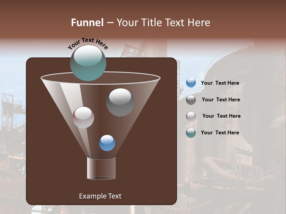 Iron Horizon Blast Furnace PowerPoint Template
