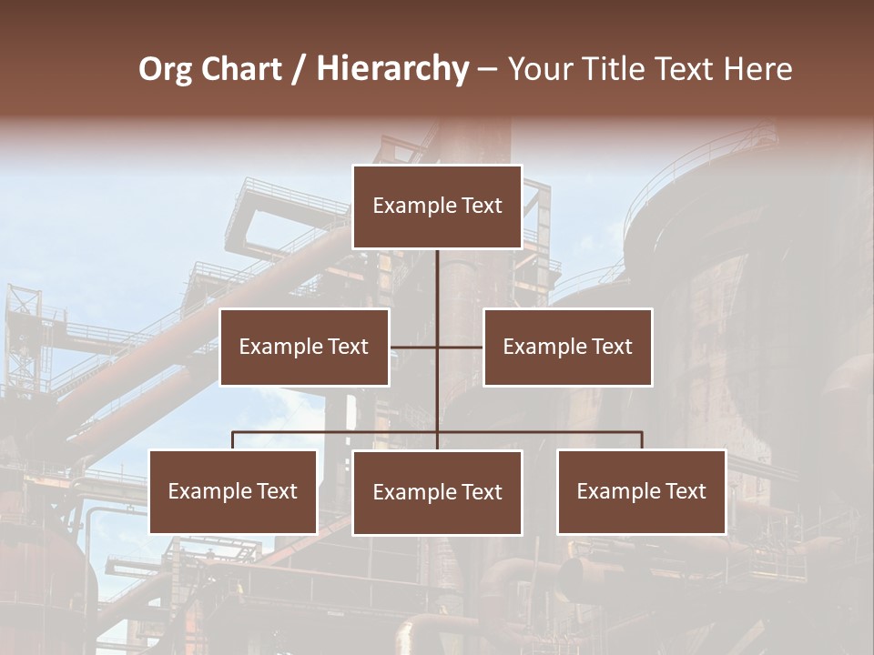 Iron Horizon Blast Furnace PowerPoint Template