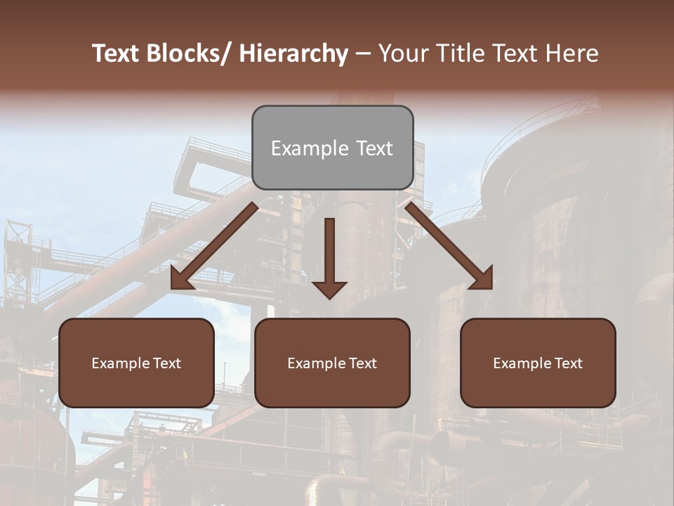 Iron Horizon Blast Furnace PowerPoint Template