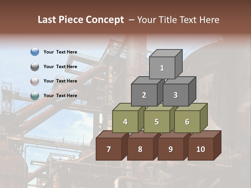 Iron Horizon Blast Furnace PowerPoint Template