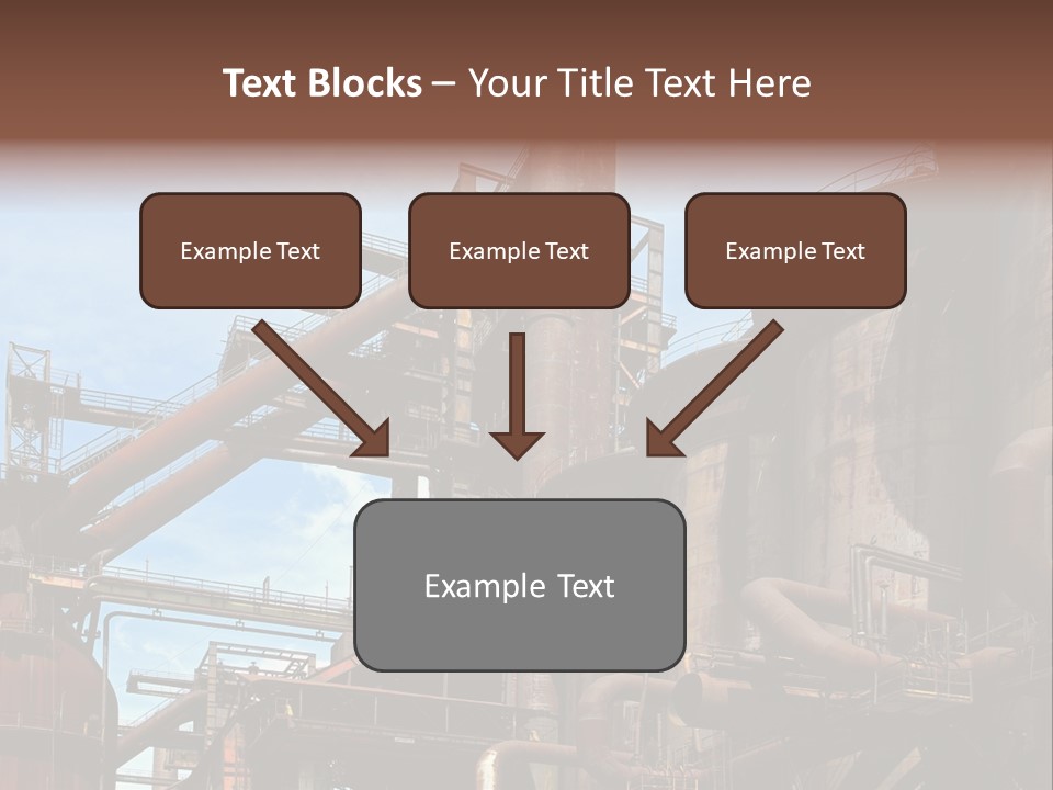 Iron Horizon Blast Furnace PowerPoint Template