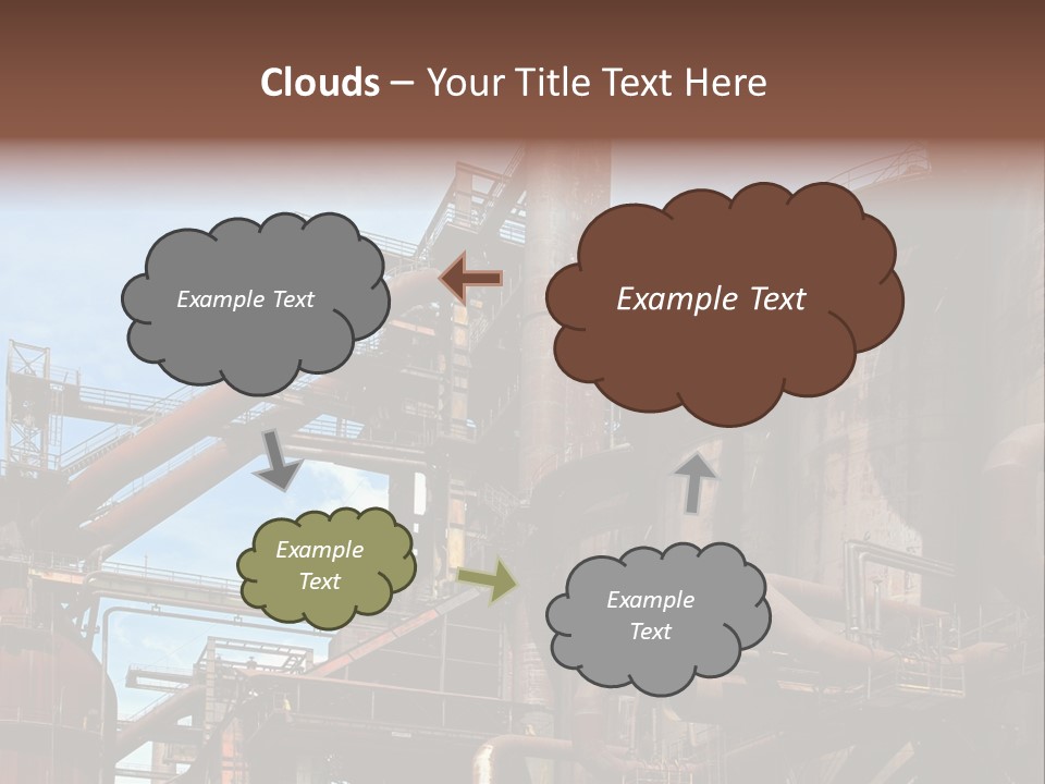 Iron Horizon Blast Furnace PowerPoint Template