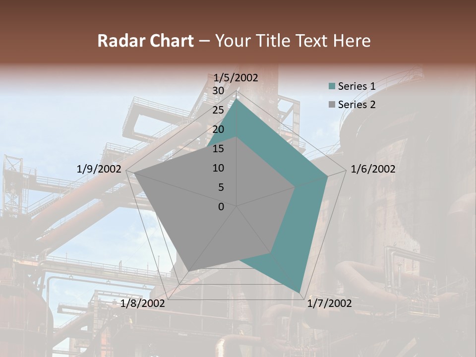 Iron Horizon Blast Furnace PowerPoint Template