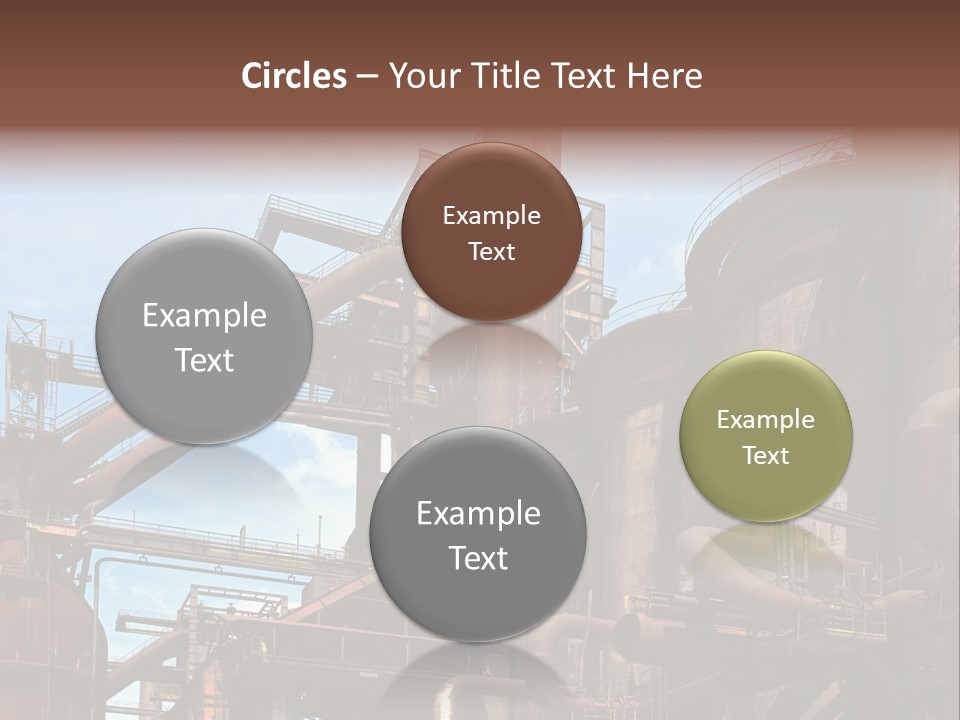 Iron Horizon Blast Furnace PowerPoint Template