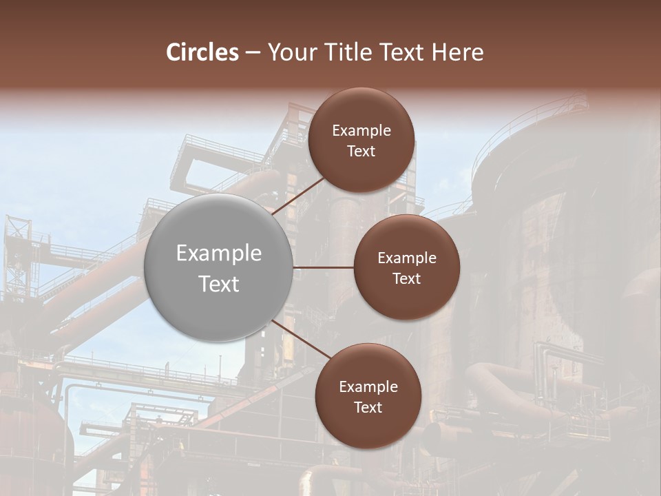 Iron Horizon Blast Furnace PowerPoint Template