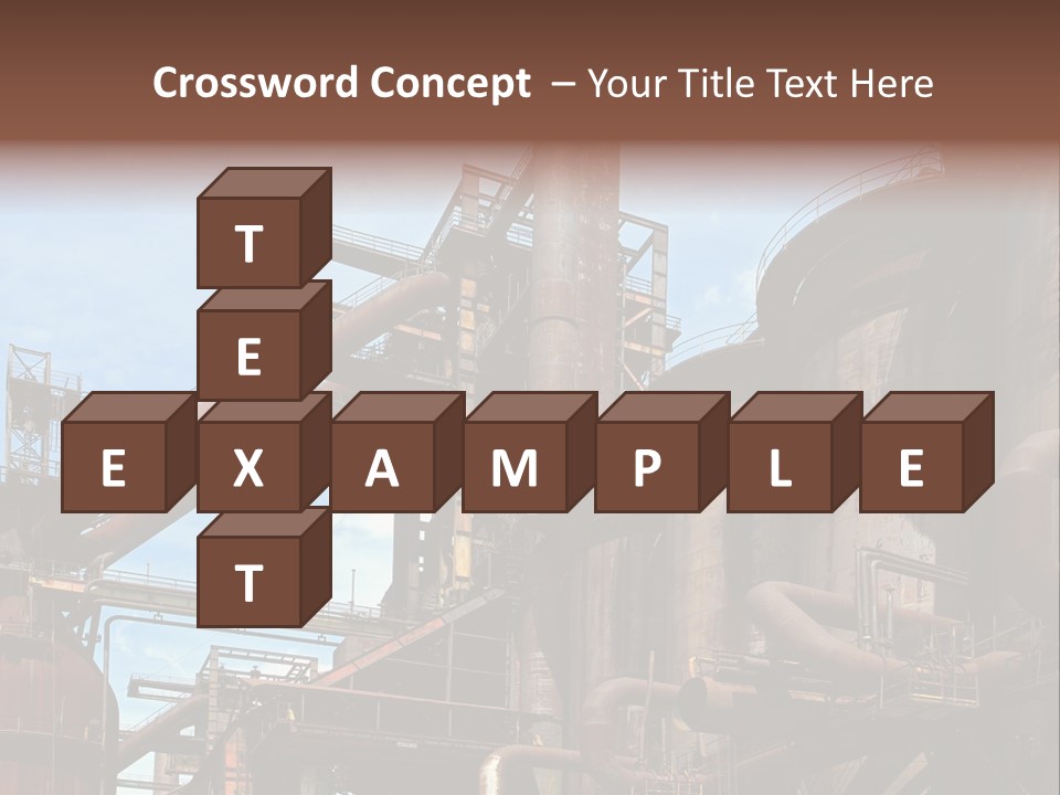 Iron Horizon Blast Furnace PowerPoint Template