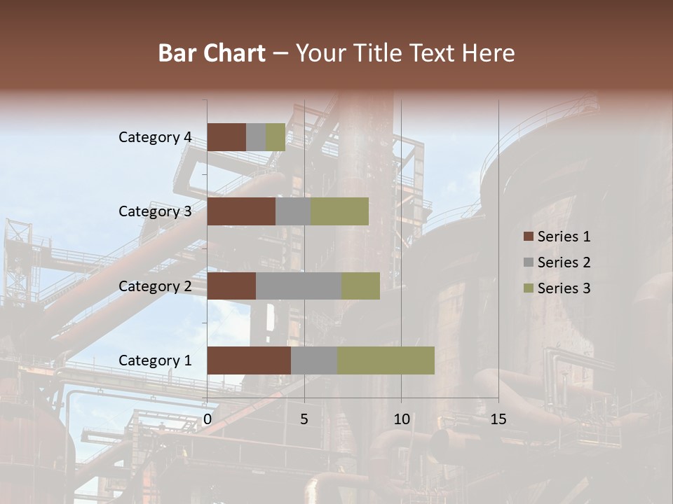 Iron Horizon Blast Furnace PowerPoint Template