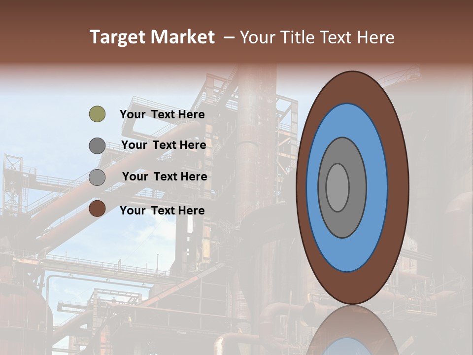 Iron Horizon Blast Furnace PowerPoint Template