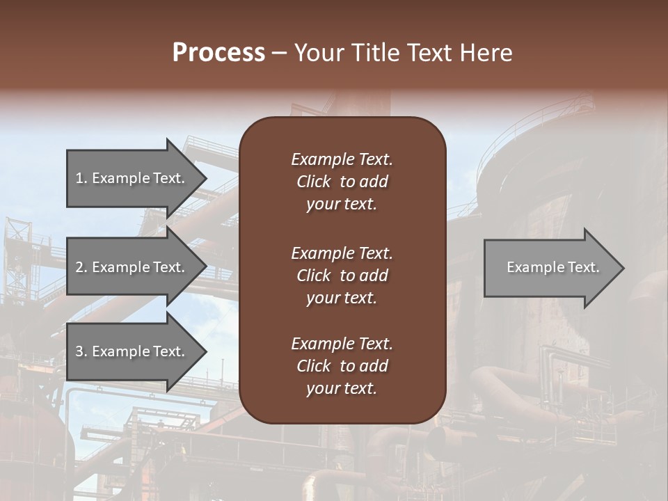Iron Horizon Blast Furnace PowerPoint Template